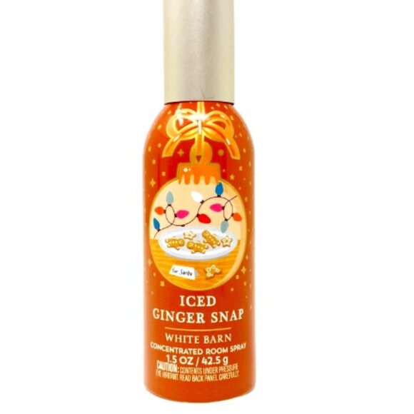 Bath & Body Works Iced Ginger Snap Room Spray Air Freshener White Barn 1.5 oz - Picture 1 of 1